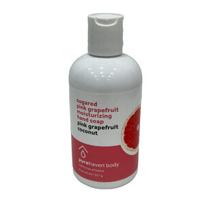 New Pure Haven Sugared Pink Grapefruit Coconut Moisturizing Hand Soap 8oz / 227g
